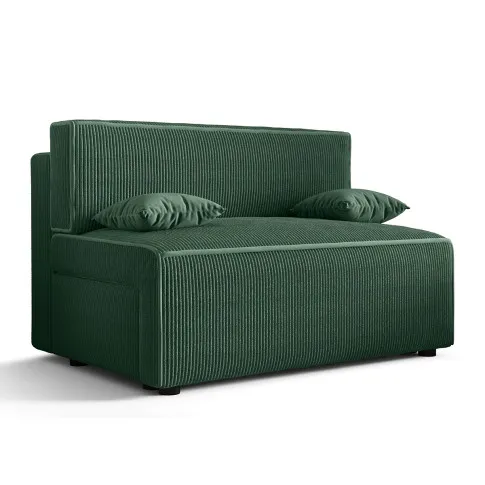 Ciemnozielona sofa tapicerowana Lunarox