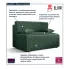 Zielona sztruksowa sofa Lunarox
