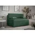 Zielona sofa z funkcją spania Lunarox