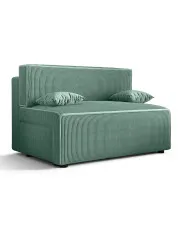 Miętowa tapicerowana sofa rozkładana - Lunarox 3X w sklepie Edinos.pl