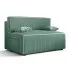 Miętowa tapicerowana sofa rozkładana - Lunarox 3X