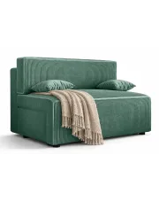 Miętowa tapicerowana sofa rozkładana - Lunarox 3X w sklepie Edinos.pl