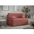 Rozkładana sofa w kolorze łososiowym Lunarox