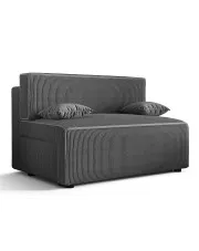 Ciemnoszara sztruksowa sofa rozkładana - Lunarox 3X w sklepie Edinos.pl