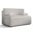 Biała sztruksowa sofa rozkładana z pojemnikiem - Lunarox 3X