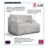Biała sofa rozkładana Lunarox