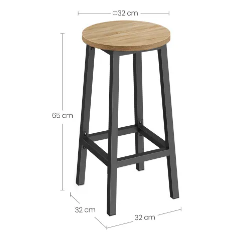 wymiary wysokiego taboretu Sanli 4X