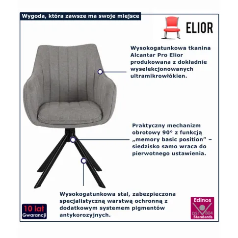 tapicerowane szare krzesło do stołu