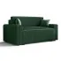 Ciemnozielona rozkładana sofa z pojemnikiem - Tivaro