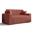 Łososiowa rozkładana sofa z pojemnikiem - Tivaro