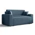 Niebieska sofa rozkładana z pojemnikiem na pościel - Tivaro