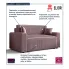 Różowa sofa sztruksowa Tivaro