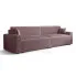 Różowa sofa tapicerowana z funkcją spania - Almoria