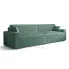 Miętowa sofa rozkładana z pojemnikiem - Almoria