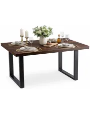 Orzechowy stół rozkładany - Orono w sklepie Edinos.pl