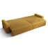 Musztardowa sofa rozkładana Almoria