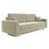 Kremowa welurowa sofa rozkładana na nóżkach - Taloria