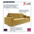 Musztardowa sofa Taloria
