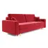 Czerwona rozkładana sofa tapicerowana welurem  - Taloria
