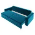 Niebieska sofa z pojemnikiem Taloria