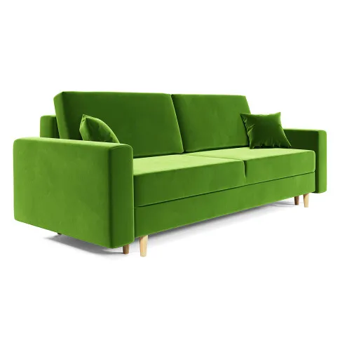 Zielona rozkładana sofa Taloria