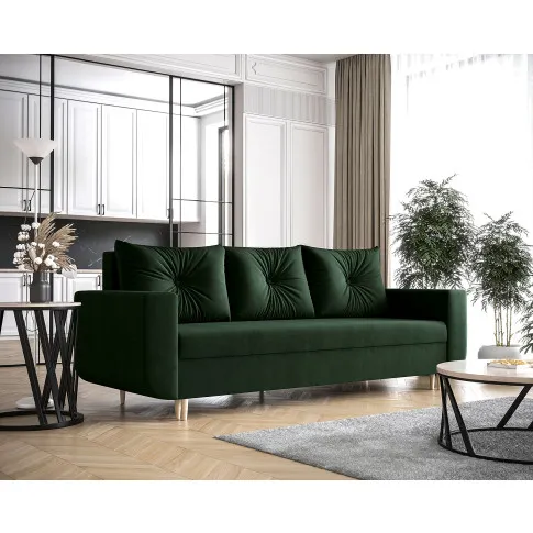 Zielona tapicerowana sofa Alvesso 4x