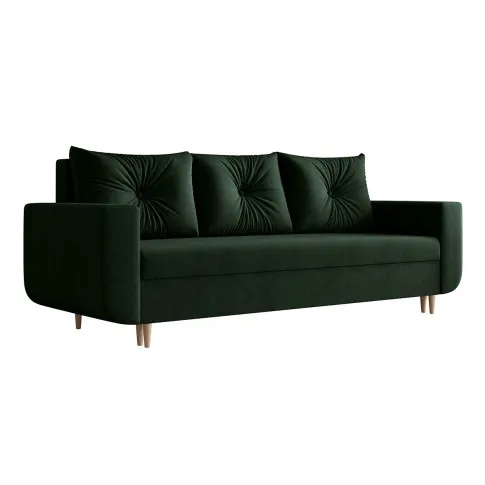 Ciemnozielona sofa rozkładana Alvesso 4x