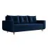 Granatowa tapicerowana sofa z funkcją spania - Alvesso 4X