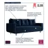 Granatowa sofa rozkładana Alvesso 4X