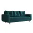 Welurowa rozkładana sofa w kolorze morskim - Alvesso 4X