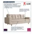 Sofa z pojemnikiem na pościel Alvesso 4x beżowy