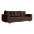 Brązowa sofa rozkładana Alvesso 3x