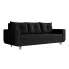 Czarna rozkładana sofa Alvesso 3x