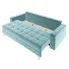 Błękitna sofa z funkcją spania Eralis
