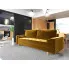 Wizualizacja wnętrza z żółtą sofa Eralis
