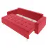 Czerwona rozkładana sofa Eralis