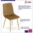 Brązowe krzesło z kompletu krzeseł do stołu Orinos 3S