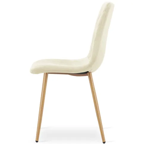 Jasnobeżowe krzesło do salonu nowoczesnego Orinos 3X
