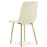 Jasnobeżowe krzesło tapicerowane Orinos 3X