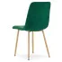 Ciemnozielone krzesło tapicerowane Orinos 3X