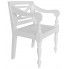 Szczegółowe zdjęcie nr 4 produktu Mahoniowe krzesła tarasowe Amarillo 2 szt - białe