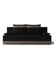 Czarno-brązowa sofa rozkładana z funkcją spania - Rivare w sklepie Edinos.pl