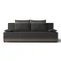 Szaro-brązowa sofa rozkładana z funkcją spania - Rivare