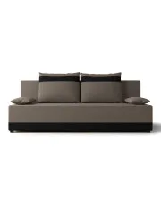 Brązowo-czarna sofa rozkładana z funkcją spania - Rivare w sklepie Edinos.pl