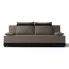 Brązowo-czarna sofa rozkładana z funkcją spania - Rivare