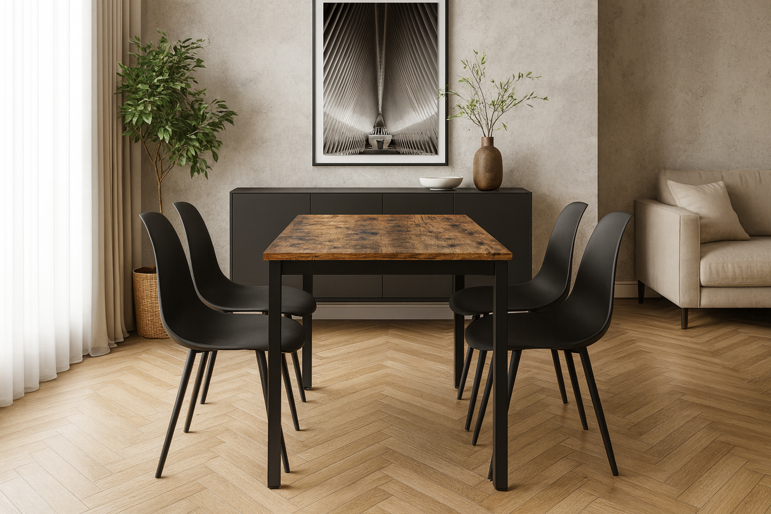 wizualizacja zestawu do jadalni