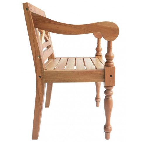 Szczegółowe zdjęcie nr 6 produktu Mahoniowe fotele na taras Amarillo 2 szt - jasnobrązowe