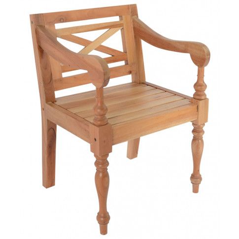 Szczegółowe zdjęcie nr 4 produktu Mahoniowe fotele na taras Amarillo 2 szt - jasnobrązowe