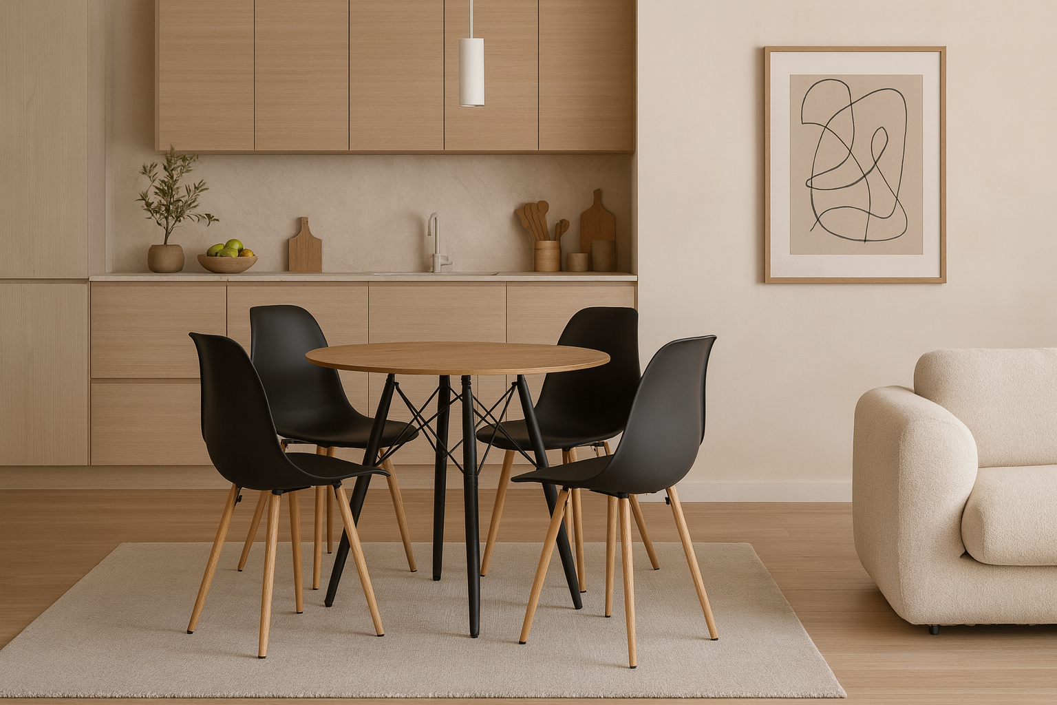 wizualizacja zestawu do jadalni