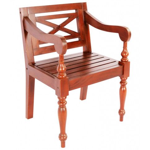 Szczegółowe zdjęcie nr 4 produktu Mahoniowe krzesła na taras Amarillo 2 szt - ciemnobrązowe